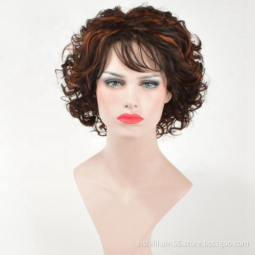 Best-selling Top Quality deep wave wig short Afro curly bob wig for black women
